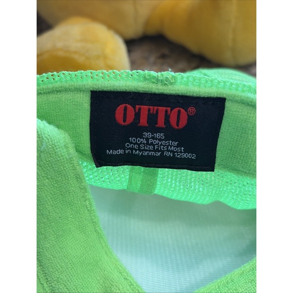 Jamnola‎ Neon Green Micreaux Fun Guy Patch Trucker Hat Snapback Baseball Cap O/S - Picture 12 of 12